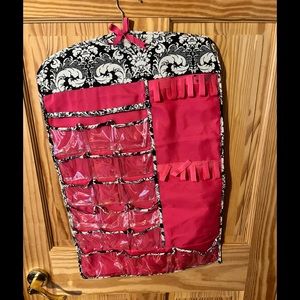 Jewelry hanging closet bag - 2 sided